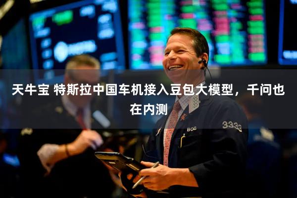 天牛宝 特斯拉中国车机接入豆包大模型，千问也在内测